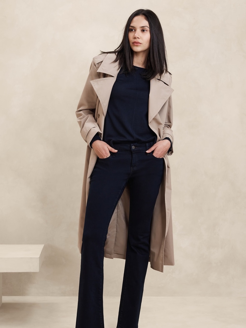 Banana Republic Navy Merino Wool Sweater